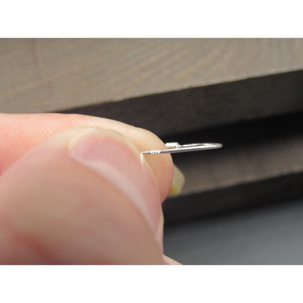 Sterling Silver Four Square Shell Dangle Earrings… - image 3